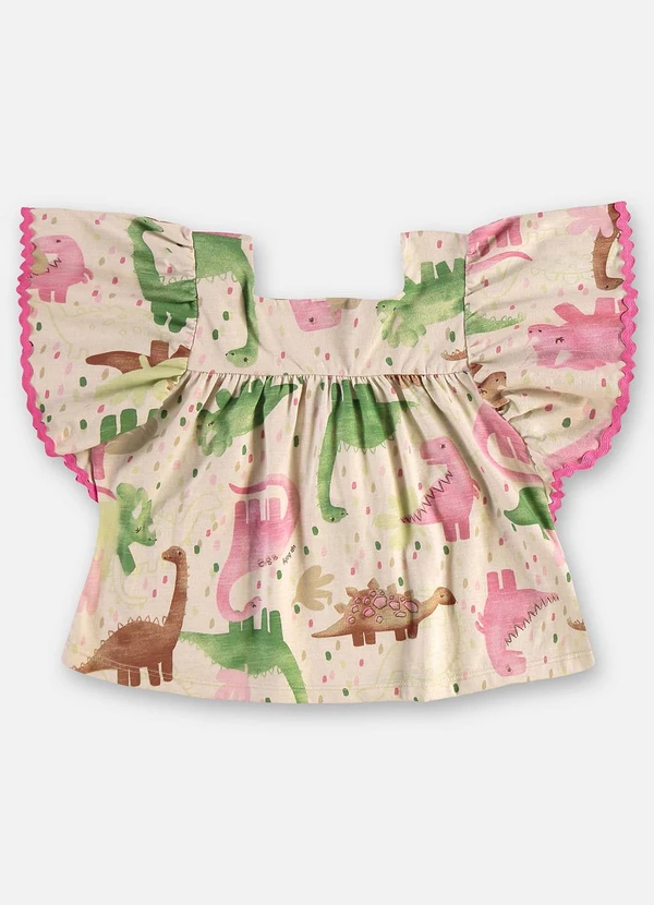 Up Baby - Conjunto Infantil com Blusa e Short Bege 6