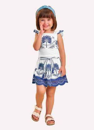 Nanai - Conjunto Infantil com Corte a Laser Branco - NANAI