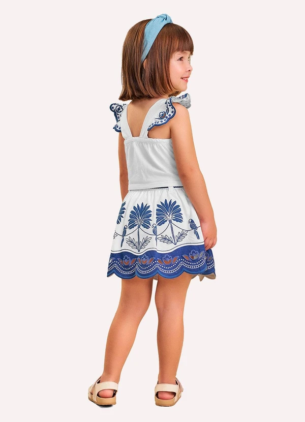 Nanai - Conjunto Infantil com Corte a Laser Branco 2