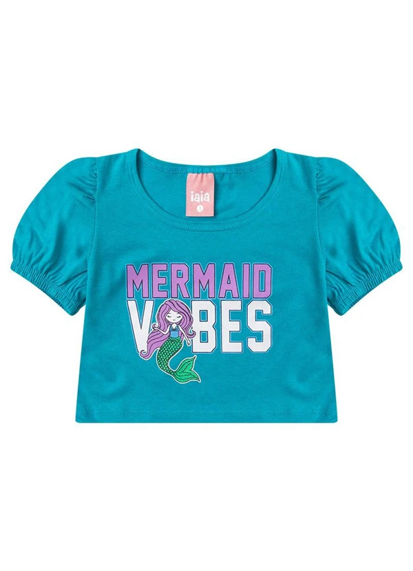 Rosa Azul - Conjunto Infantil com Detalhe na Manga Iaia Azul 2