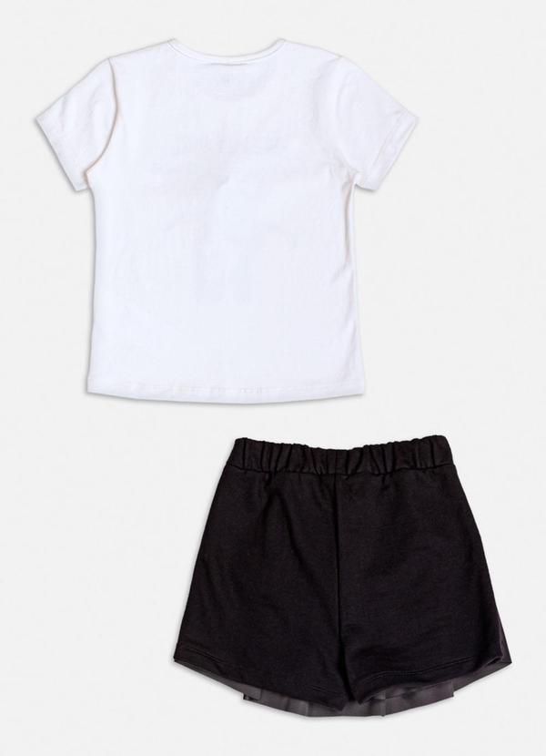 Momi - Conjunto Infantil com Laço de Moletom Branco 2