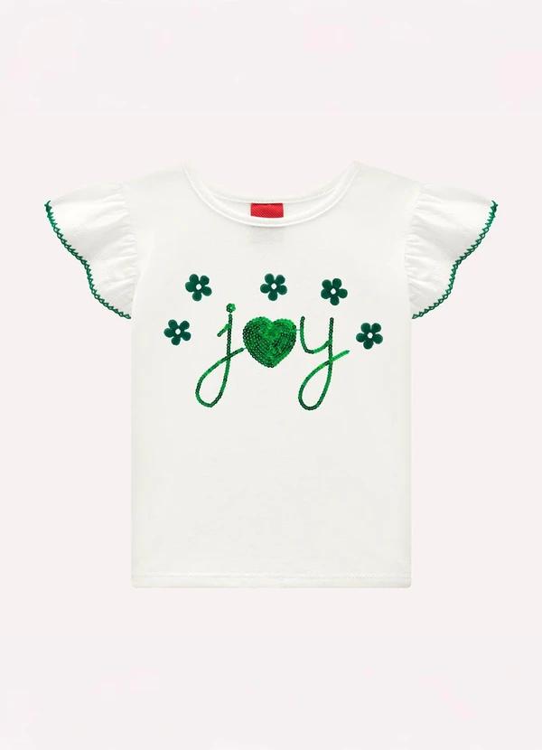 Kyly - Conjunto Infantil com Lantejoulas Off White 2