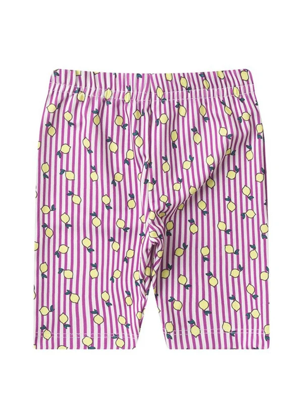 Rosa Azul - Conjunto Infantil com Pompom Verão Iaia Roxo 3