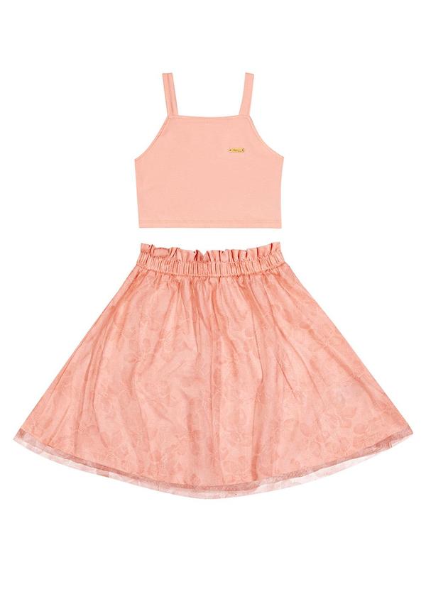 Colorittá - Conjunto Infantil  com Saia Colorittá Rosa 1