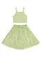 Colorittá - Conjunto Infantil  com Saia Colorittá Verde - variação: Verde