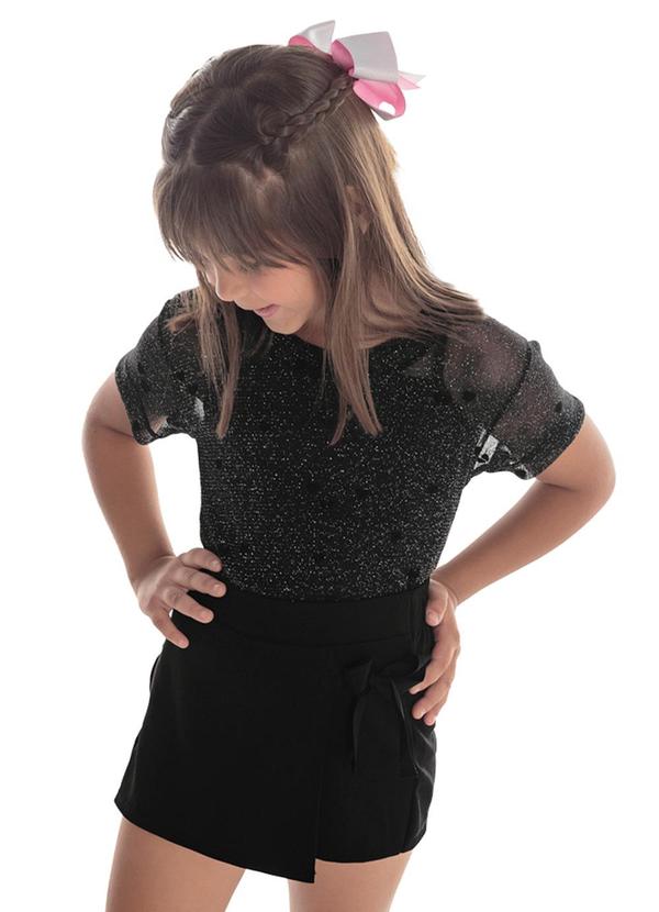 Trick Nick - Conjunto Infantil com Sobreposição Preto