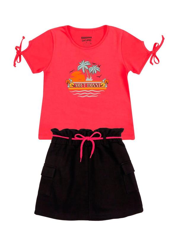 Soft Bonni - Conjunto Infantil Cotton Moletinho Rosa