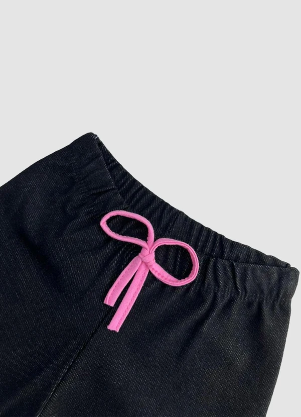 Turminha - Conjunto Infantil Crepe Flores Rosa 4