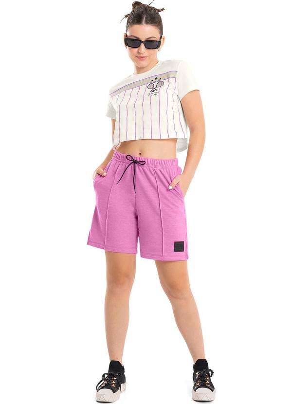 Gloss - Conjunto Infantil Cropped e Bermuda Bege