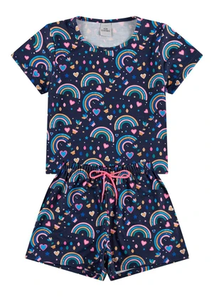 Vida Costeira - Conjunto Infantil Cropped Sonhos Azul - VIDA COSTEIRA