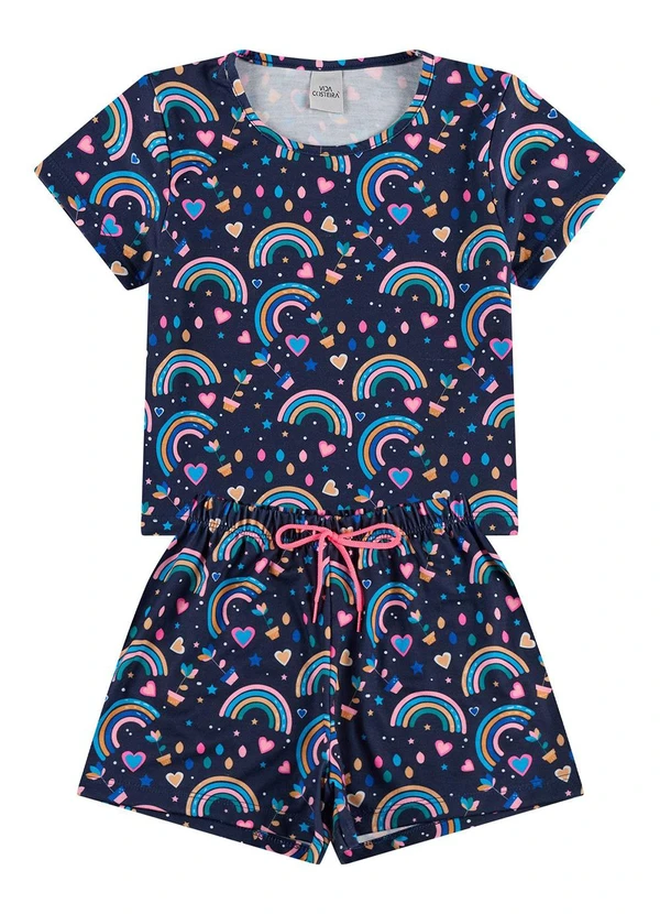 Vida Costeira - Conjunto Infantil Cropped Sonhos Azul 2