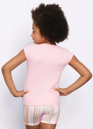 Torra - Conjunto Infantil Curto Estampa Unicórnio Rosa - TORRA