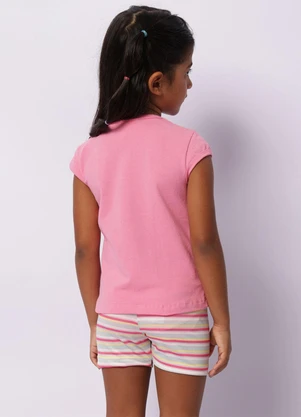 Torra - Conjunto Infantil Curto Estampa Unicórrnio Rosa - TORRA