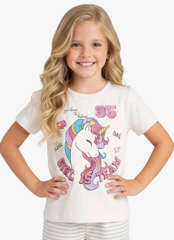 Select - Conjunto Infantil Curto Verão Menina Bege 3