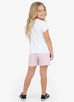Select - Conjunto Infantil Curto Verão Menina Branco - SELECT