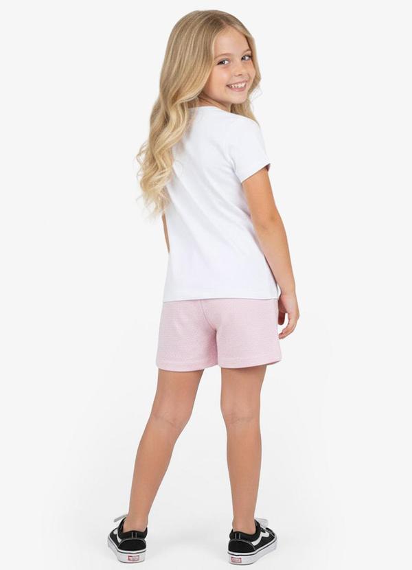 Select - Conjunto Infantil Curto Verão Menina Branco 2