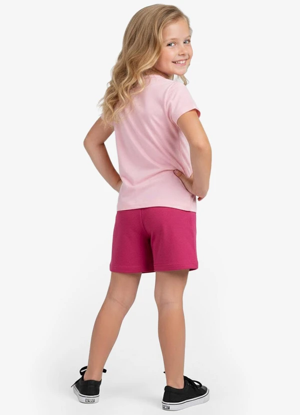 Select - Conjunto Infantil Curto Verão Menina Rosa 2