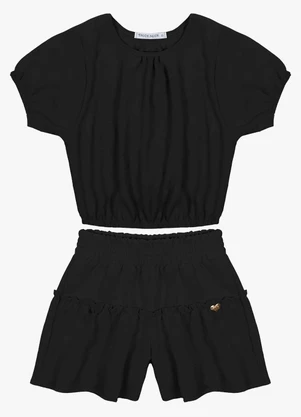 Trick Nick - Conjunto Infantil em Air Flow Preto - TRICK NICK