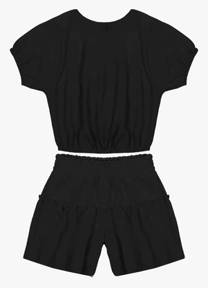 Trick Nick - Conjunto Infantil em Air Flow Preto - TRICK NICK