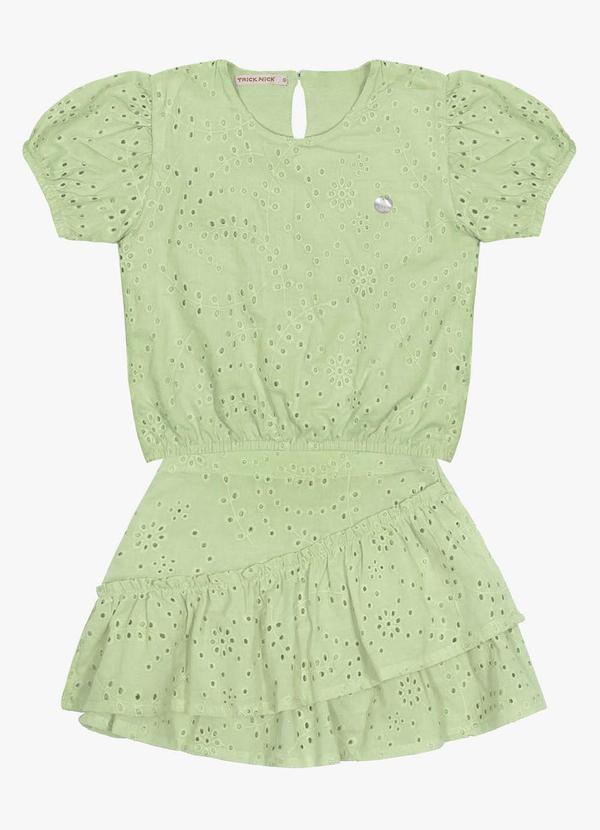 Trick Nick - Conjunto Infantil em Laise Verde