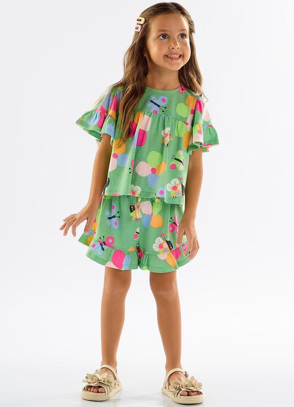 Up Baby - Conjunto Infantil em Meia Malha Verde 2