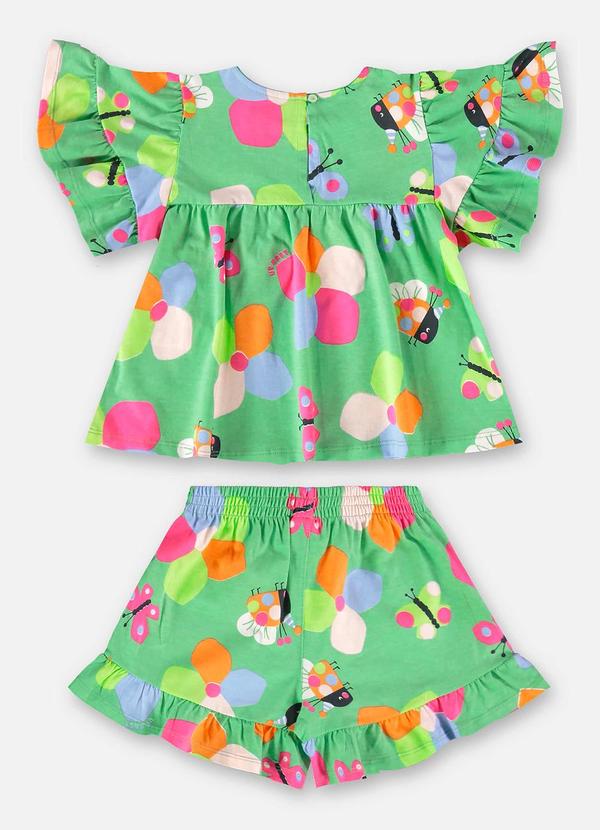 Up Baby - Conjunto Infantil em Meia Malha Verde 4