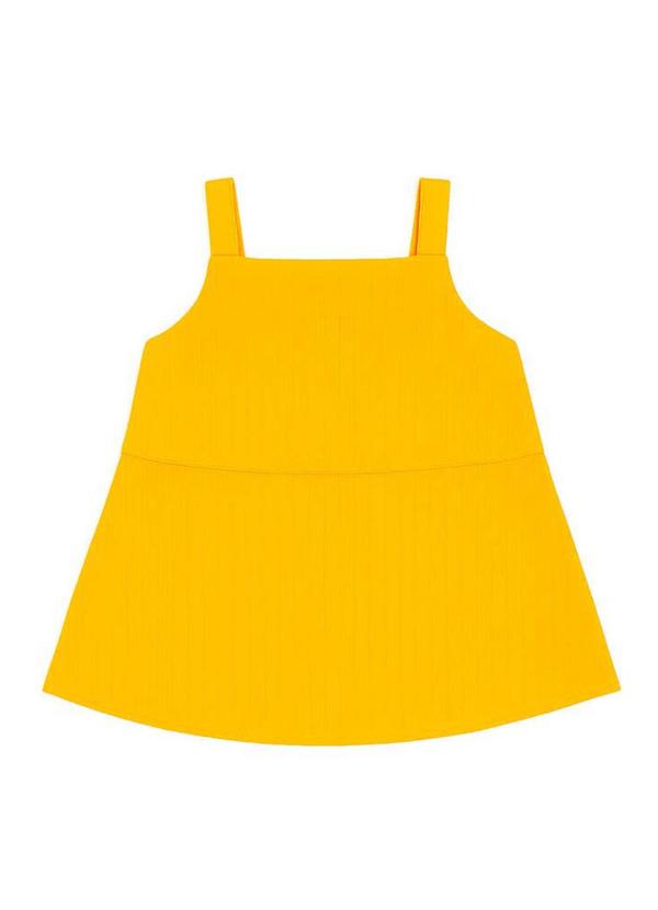 Milli e Nina - Conjunto Infantil em Tecido Tenerife Amarelo 2