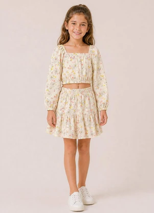 Bugbee - Conjunto Infantil em Viscose Multicolorido - BUGBEE