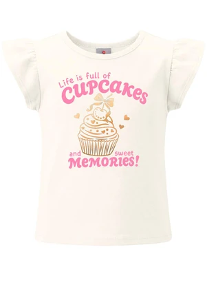 Brandili - Conjunto Infantil Estampa Cupcake Bege - BRANDILI