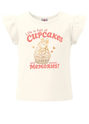 Brandili - Conjunto Infantil Estampa Cupcake Bege - BRANDILI