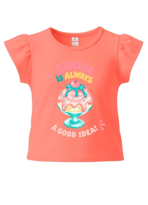 Brandili - Conjunto Infantil Estampa de Doces Laranja - BRANDILI