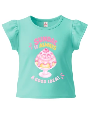 Brandili - Conjunto Infantil Estampa de Doces Verde - BRANDILI