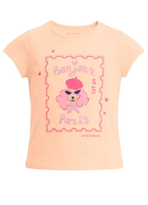Brandili - Conjunto Infantil Estampa de Selos Rosa - BRANDILI