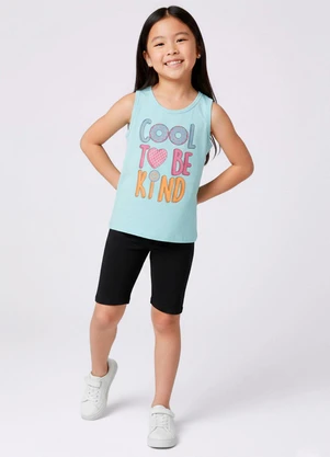 Torra - Conjunto Infantil Estampa Frontal Verde e Preto - TORRA
