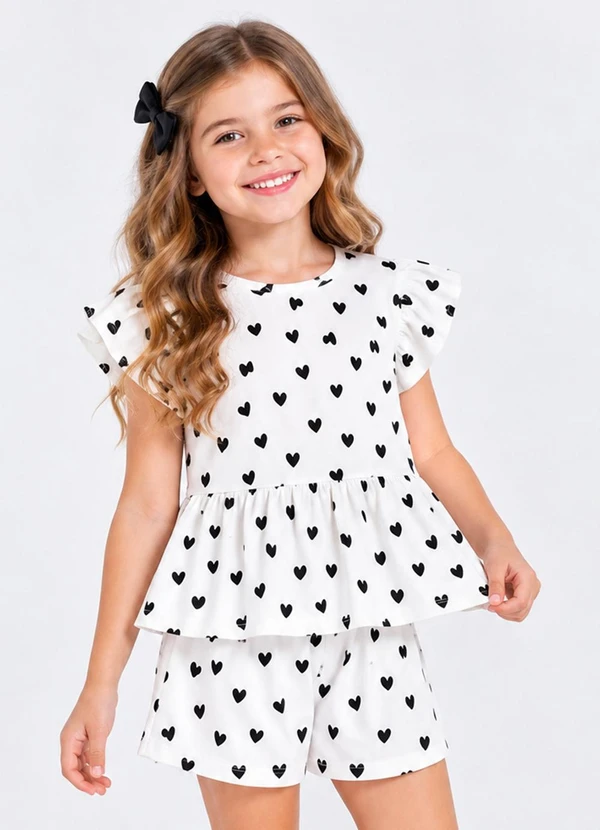 Select - Conjunto Infantil Estampado Bege