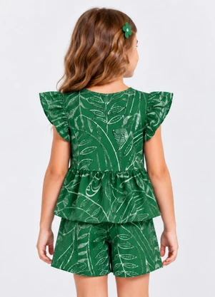 Select - Conjunto Infantil Estampado Verde - SELECT