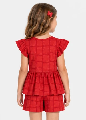 Select - Conjunto Infantil Estampado Vermelho - SELECT