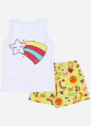 Turminha - Conjunto Infantil Estrela Branco - TURMINHA