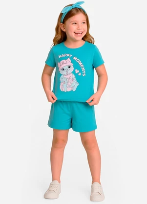 Select - Conjunto Infantil Feminino Azul - SELECT