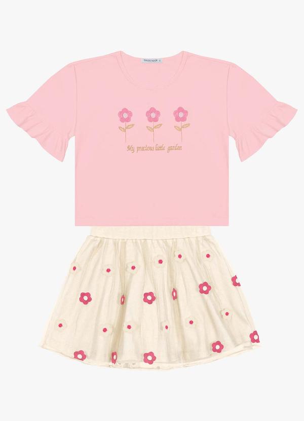 Trick Nick - Conjunto Infantil Feminino Bege