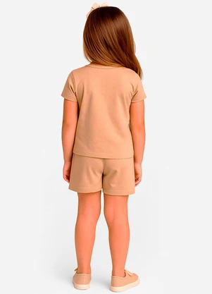 Select - Conjunto Infantil Feminino Bege - SELECT