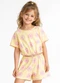 Select - Conjunto Infantil Feminino Blusa e Short Preto - variação: Amarelo