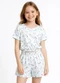 Select - Conjunto Infantil Feminino Blusa e Short Preto - variação: Bege