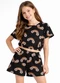Select - Conjunto Infantil Feminino Blusa e Short Preto - variação: Preto