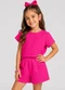 Select - Conjunto Feminino Blusa e Short Vermelho - variação: Rosa
