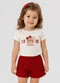 Trick Nick - Conjunto Infantil Feminino Blusa Short Branco - variação: Branco