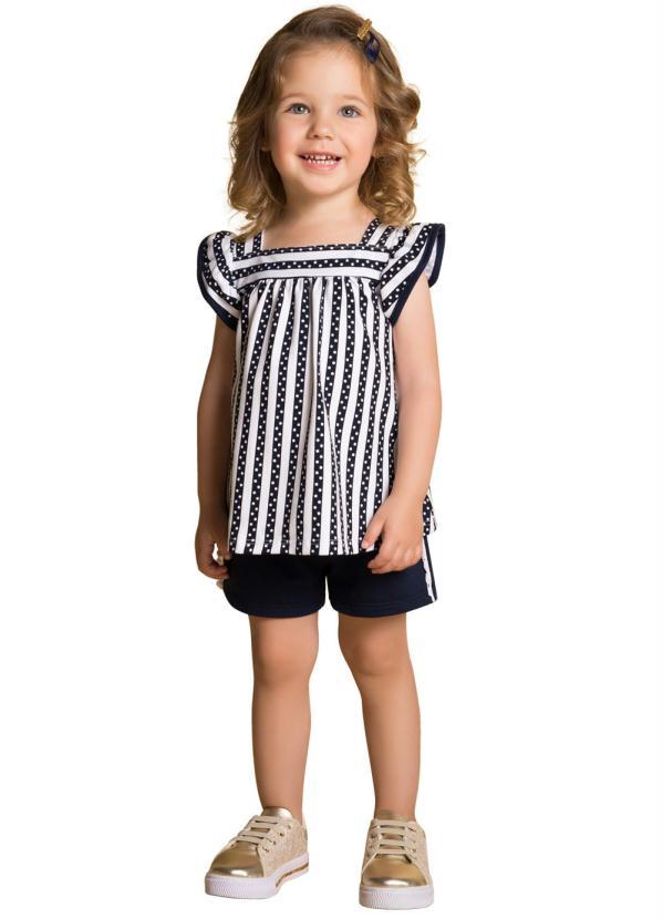Milon - Conjunto Infantil Feminino Branco