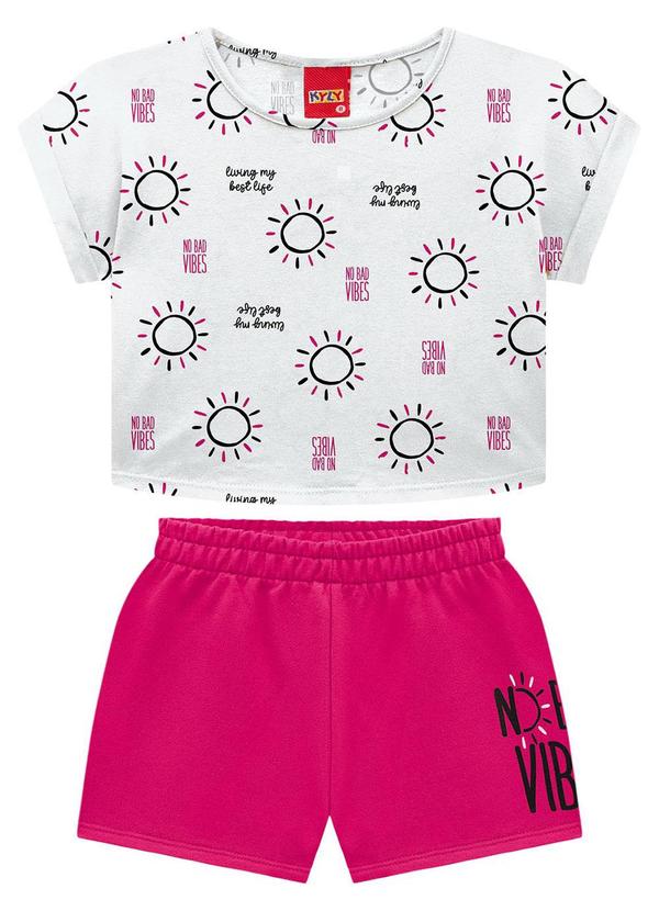 Kyly - Conjunto Infantil Feminino Branco