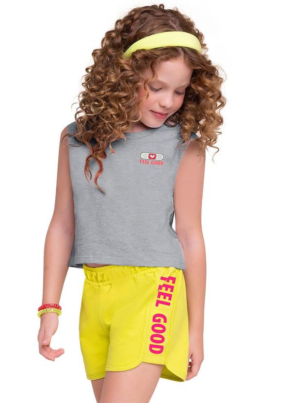 Kyly - Conjunto Infantil Menina Cinza