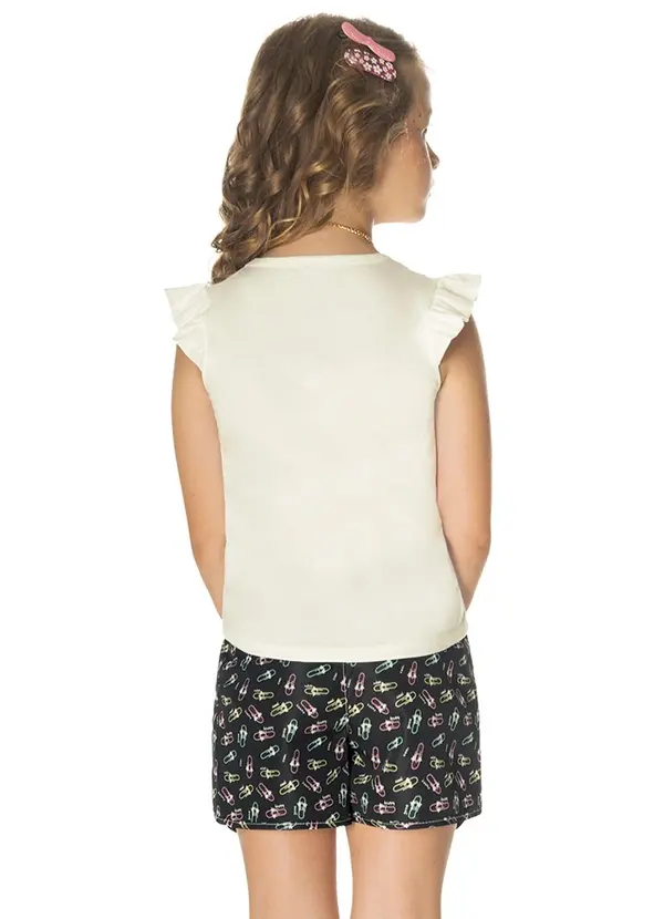 Rovi Kids - Conjunto Infantil Menina Clips Bege 2
